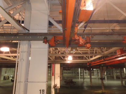 Cleveland Tramrail P&H 6 Ton Single Girder Underhung Bridge Crane 35' 10" Span