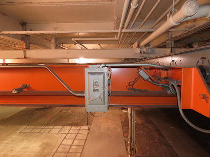 Cleveland Tramrail P&H 5 Ton Single Girder Underhung Bridge Crane 34' 10" Span