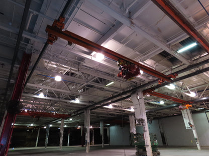 Cleveland Tramrail P&H 5 Ton Single Girder Underhung Bridge Crane 34' 10" Span