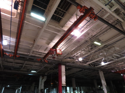 Cleveland Tramrail P&H 5 Ton Single Girder Underhung Bridge Crane 34' 10" Span