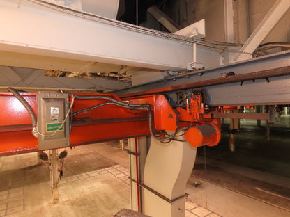 Cleveland Tramrail P&H 5 Ton Single Girder Underhung Bridge Crane 34' 10" Span