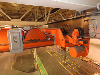 Cleveland Tramrail P&H 5 Ton Single Girder Underhung Bridge Crane 34' 10" Span