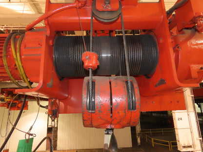 Cleveland Tramrail P&H 5 Ton Single Girder Underhung Bridge Crane 34' 10" Span