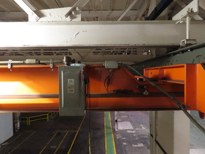 Cleveland Tramrail P&H 5 Ton Single Girder Underhung Bridge Crane 35' 10" Span