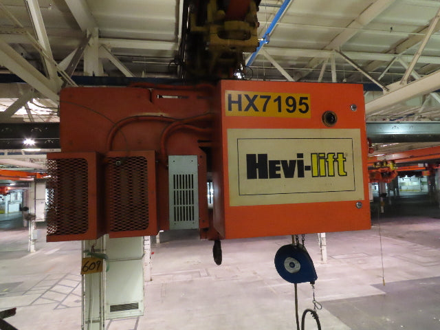 Cleveland Tramrail P&H 5 Ton Single Girder Underhung Bridge Crane 35' 10" Span