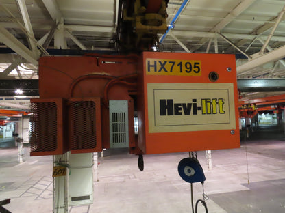 Cleveland Tramrail P&H 5 Ton Single Girder Underhung Bridge Crane 35' 10" Span