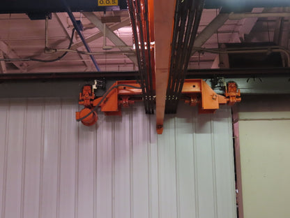 Cleveland Tramrail P&H 5 Ton Single Girder Underhung Bridge Crane 35' 10" Span