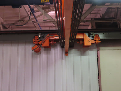 Cleveland Tramrail P&H 5 Ton Single Girder Underhung Bridge Crane 35' 10" Span