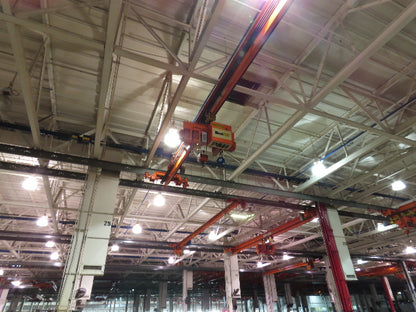 Cleveland Tramrail P&H 5 Ton Single Girder Underhung Bridge Crane 35' 10" Span