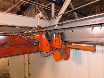 Cleveland Tramrail P&H 5 Ton Single Girder Underhung Bridge Crane 35' 10" Span