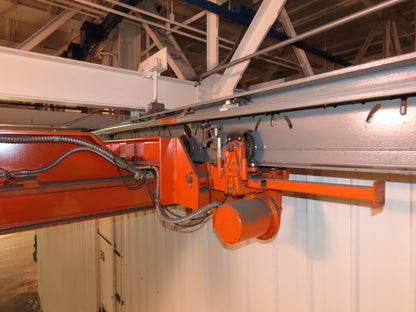 Cleveland Tramrail P&H 5 Ton Single Girder Underhung Bridge Crane 35' 10" Span