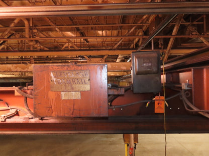 Cleveland Tramrail P&H 4 Ton Single Girder Underhung Bridge Crane 34' 10" Span