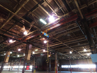 Cleveland Tramrail P&H 4 Ton Single Girder Underhung Bridge Crane 34' 10" Span