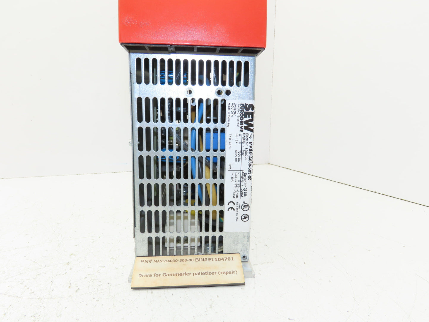 SEW Eurodrive MAS51A030-503-00 AC Servo Motor Drive Movidyn 700VDC 30A