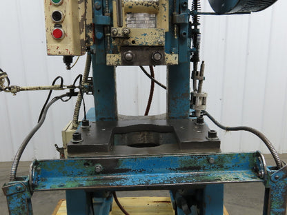 L&J No 18 Mechanical OBI Punch Press 18 Ton 2" Stroke 6" Throat 1.5Hp 3Ph