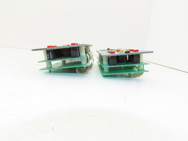 PressTech Controls/Crosfield 7602-9970-00D Control Panel Unit w/ Board Lot Of 4