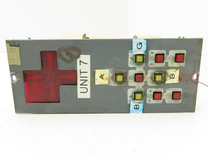 PressTech Controls/Crosfield 7602-9980-00B Control Panel Unit w/ Board Lot Of 8