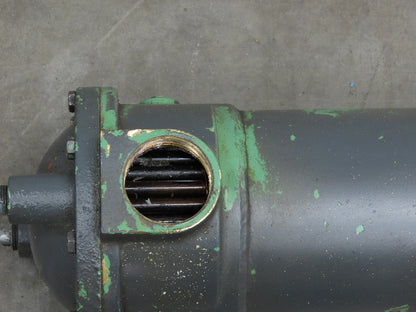 ITT Brass Oil Cooler Shell & Tube Heat Exchanger 4-Pass 53"L