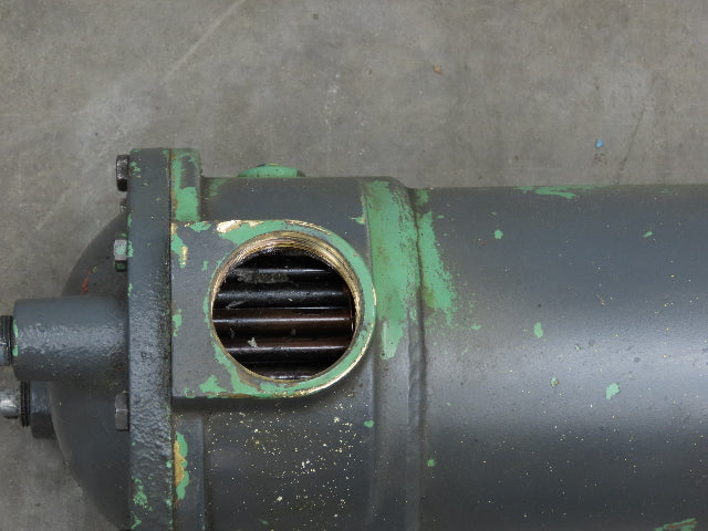 ITT Brass Oil Cooler Shell & Tube Heat Exchanger 4-Pass 53"L