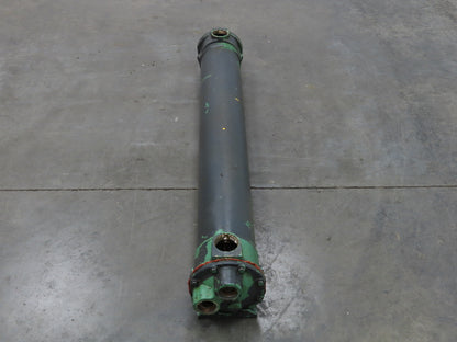 ITT Brass Oil Cooler Shell & Tube Heat Exchanger 4-Pass 53"L