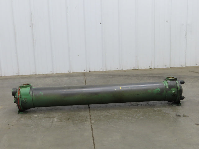ITT Brass Oil Cooler Shell & Tube Heat Exchanger 4-Pass 53"L