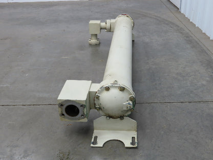 Oil Cooler Shell & Tube Heat Exchanger 2-Pass 57"L Bronze Brass