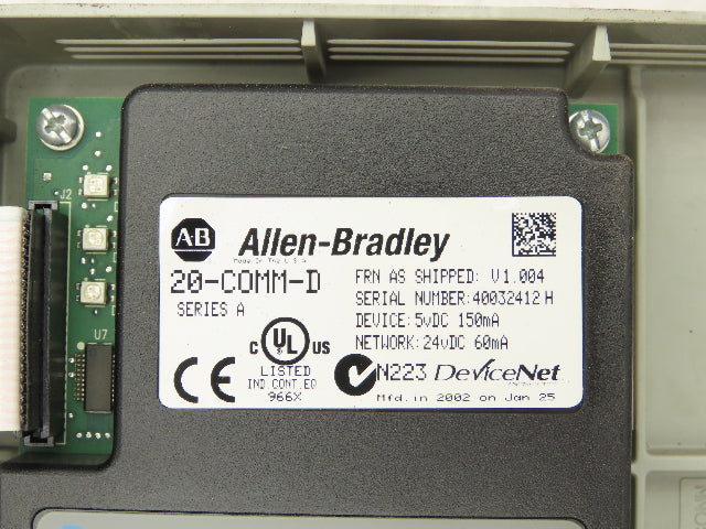 Allen Bradley 20AD3P4A0AYNANNN PowerFlex 70 Variable AC Drive VFD 2Hp 480V 3PH