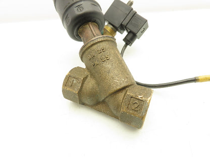 Granzow PABR-25/45FSO Bronze Pneumatic Solenoid Valve 2-Way 1" NPT 24VDC N.C.