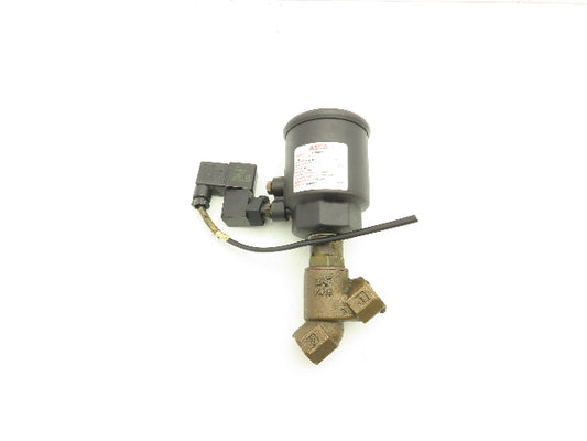 Asco 8290B005 Bronze Pneumatic Solenoid Valve 2-Way 3/4" NPT 24VDC N.C.