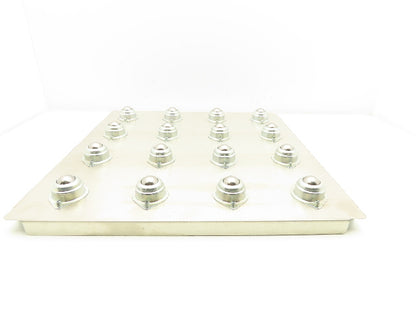 Ball Bearing Transfer Roller Conveyor Table 18x18" Stainless Drop-In 4.5" Center