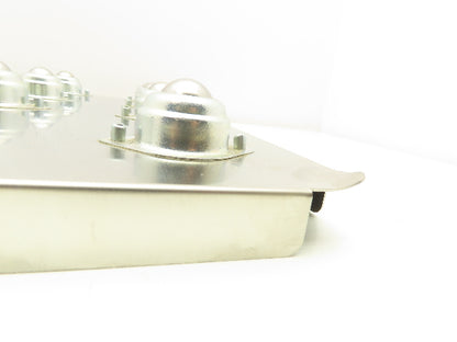 Ball Bearing Transfer Roller Conveyor Table 18x18" Stainless Drop-In 4.5" Center