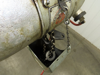 Gardner Denver 2 Ton 4000Lb Pneumatic Air Chain Hoist 11' Lift Hook Mount