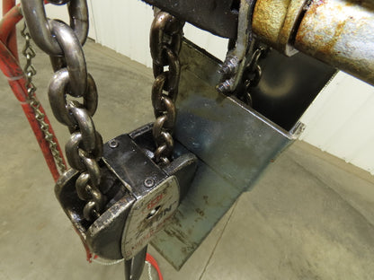 Gardner Denver 2 Ton 4000Lb Pneumatic Air Chain Hoist 11' Lift Hook Mount