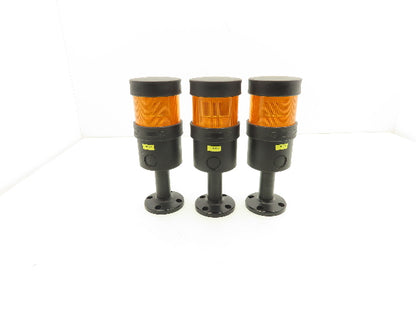 Telemecanique XVB C2B5 Modular Stack Light Tower Amber 24V Steady Base Lot of 3
