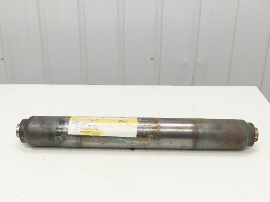 Rapistan K000306ABG Belt Conveyor Steel Idler Pulley 4" Dia 29-7/16"W