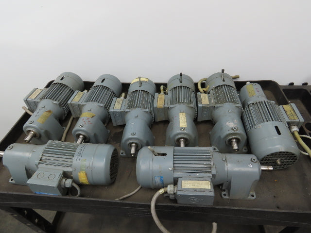 ABM DB10H/G80/4D71C-4 Inline Gearmotor w/Brake .25kw 230/460V 3PH 109rpm 15:1