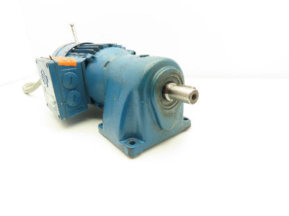 ABM DB10H/G80/4D71AX-4 Inline Gearmotor w/Brake .25kw 230/460V 3PH 96rpm 15:1