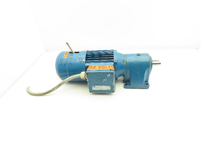 ABM DB10H/G80/4D71AX-4 Inline Gearmotor w/Brake .25kw 230/460V 3PH 96rpm 15:1