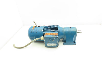 ABM DB10H/G80/4D71AX-4 Inline Gearmotor w/Brake .25kw 230/460V 3PH 96rpm 15:1