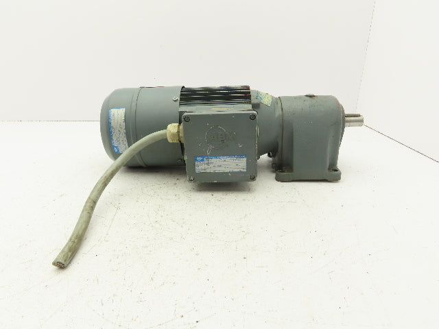 ABM DB10H/G80/4D71AX-4 Inline Gearmotor w/Brake .25kw 230/460V 3PH 96rpm 15:1