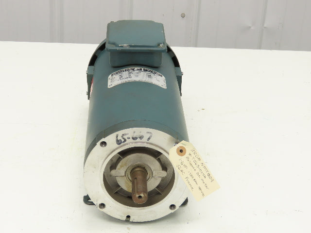 Reliance Electric T56S1014A DC Motor 180V 1.5Hp 7A 1750 RPM 56HC 7/8" Shaft