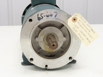 Reliance Electric T56S1014A DC Motor 180V 1.5Hp 7A 1750 RPM 56HC 7/8" Shaft