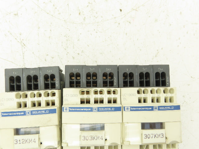 Telemecanique LC1D093 BL Contactor 24VDC Coil 5HP 480VAC 9A 3PH Lot of 3