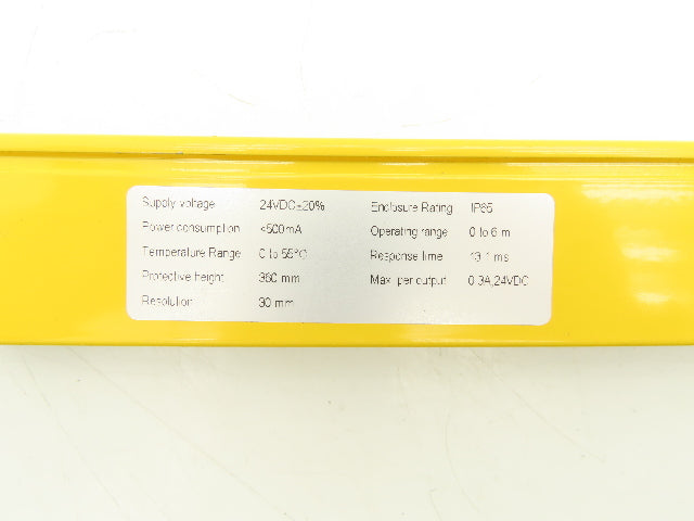 Cedes 107714 Safe2+ Safety Light Curtain Transmitter S2S-KEF1I-KH3-ACD59 360mm