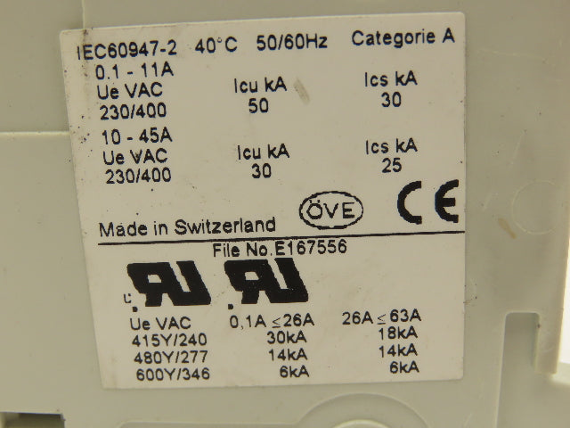 ABB QM2 Circuit Breaker 230/400V 50KA 10-45A  2 Pole Lot Of 6
