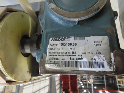 12"x 56"L Plastic Tabletop Belt Bottle Conveyor Adj Height 90VDC 200 FPM