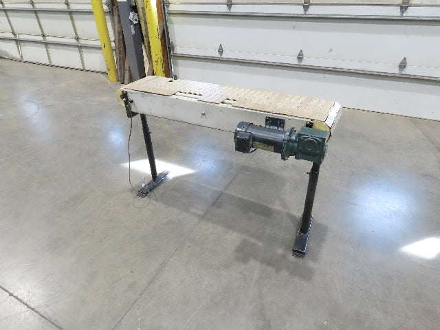 12"x 56"L Plastic Tabletop Belt Bottle Conveyor Adj Height 90VDC 200 FPM