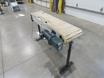 12"x 56"L Plastic Tabletop Belt Bottle Conveyor Adj Height 90VDC 200 FPM