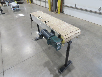 12"x 56"L Plastic Tabletop Belt Bottle Conveyor Adj Height 90VDC 200 FPM