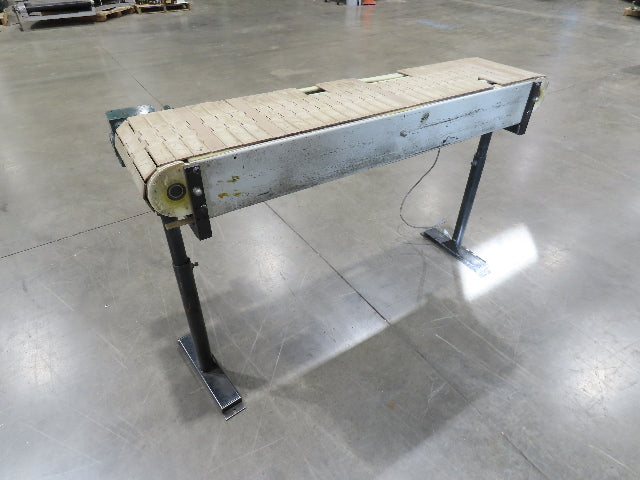 12"x 56"L Plastic Tabletop Belt Bottle Conveyor Adj Height 90VDC 200 FPM